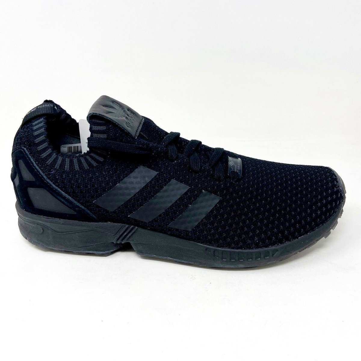 Adidas Originals ZX Flux PK Triple Black Mens Primeknit Running