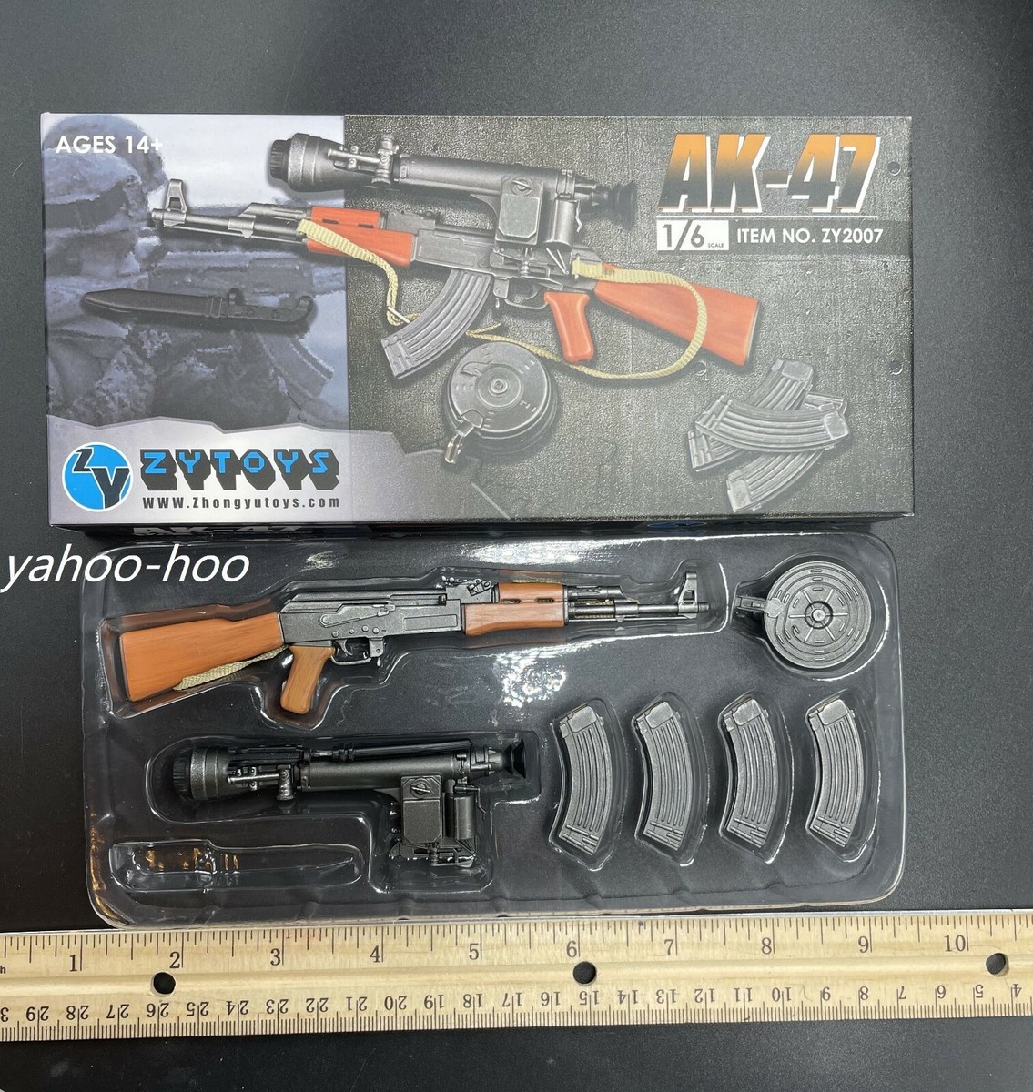 1/6 AK 47 Assault Rifle Soldier Weapon For 12