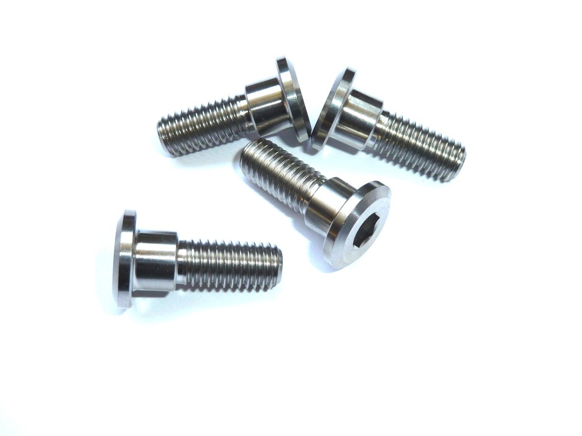 KAWASAKI ZX6R 636 FOOTREST HANGER SHOULDER BOLT KIT TITANIUM RACE