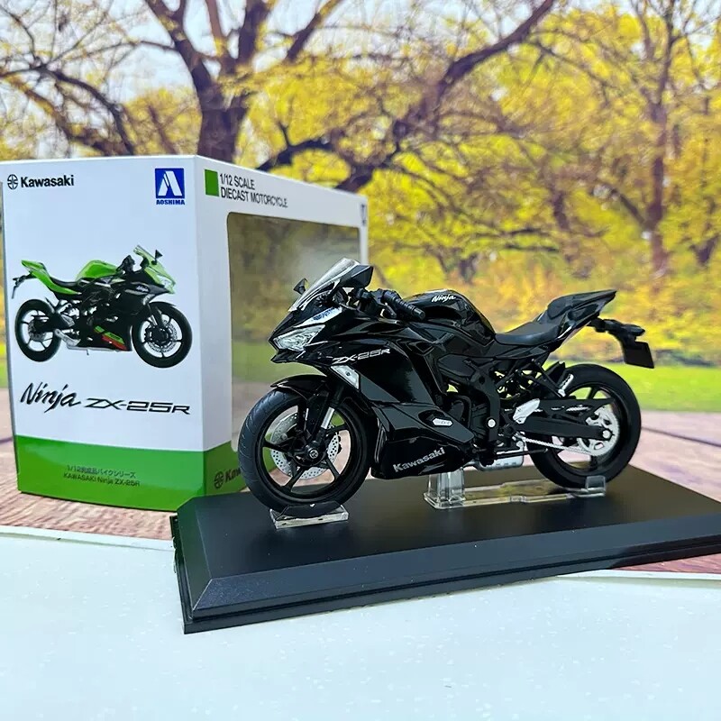 1:12 Scale AOSHIMA Kawasaki Ninja ZX-25R Diecast Model Motorcycle