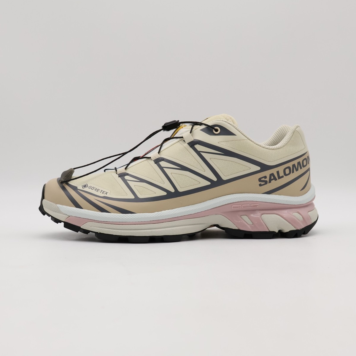 L47581200 Salomon XT-6 GORE-TEX Almond Milk Feather Gray Pale