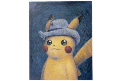 Pokémon Center × Van Gogh Museum: Pikachu - Grey Felt Hat Canvas