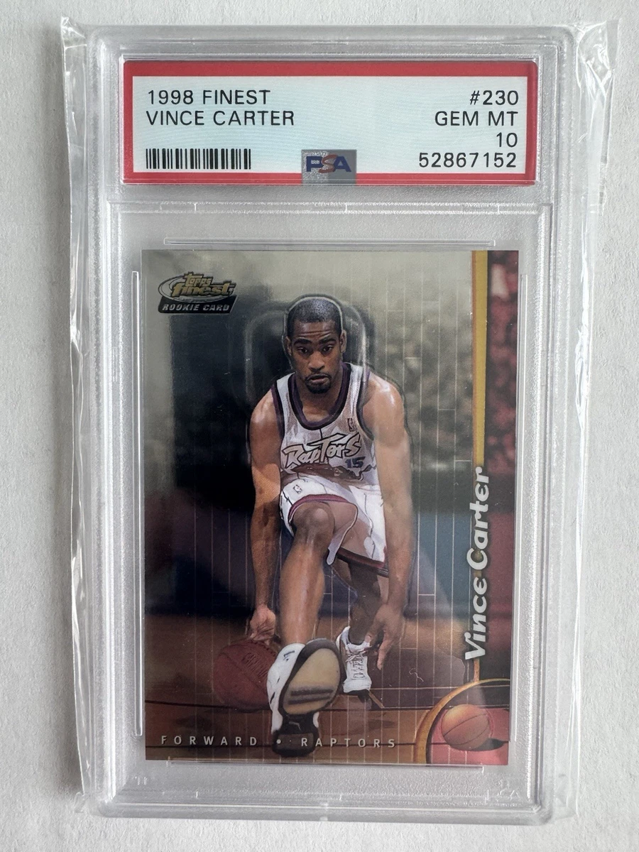 Vince Carter Basketball Grade 10 Rookie Sports Trading Cards