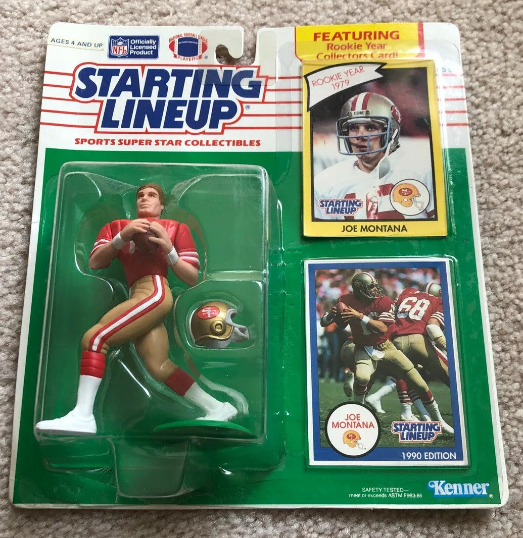 1990 Kenner Starting Lineup Joe Montana San Francisco 49ers for