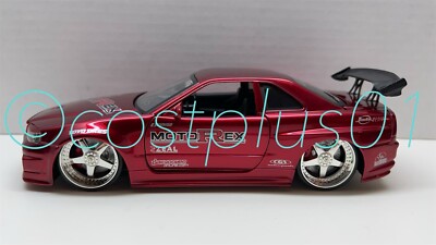 JADA DUB CITY 2002 NISSAN SKYLINE GT R R34 1:24 RED MOTOREX ## | eBay