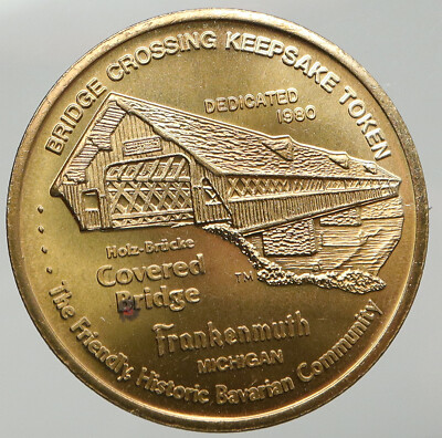 1980 USA Michigan Cover Bridge FRANKENMUTH VINTAGE So-Called
