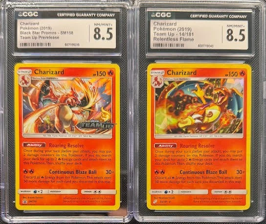 Pokémon TCG 8.5 Graded Charizard Individual Collectible Card Game