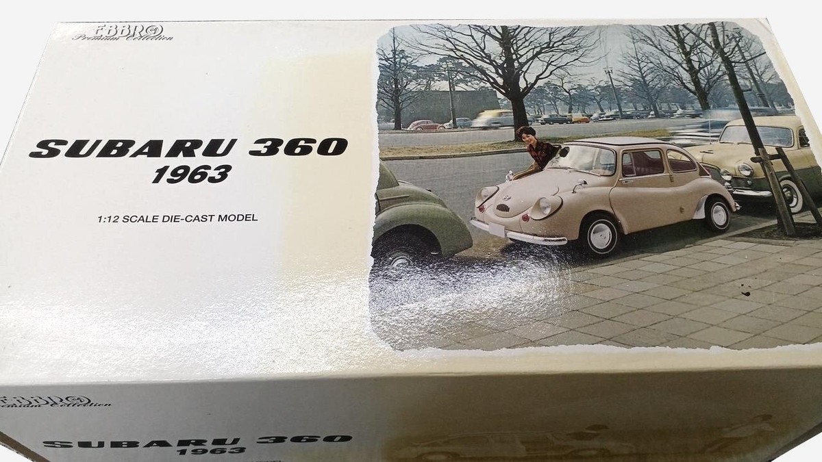 EBBRO 1/12 Scale 1963 SUBARU 360 Ivory w/Original Box | eBay