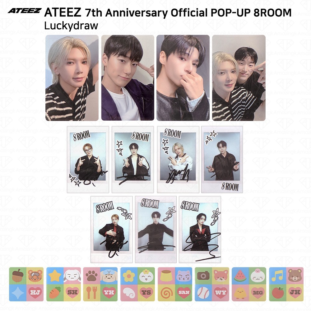 ATEEZ 7th Anniversary Official POP-UP 8ROOM Luckydraw Photocard