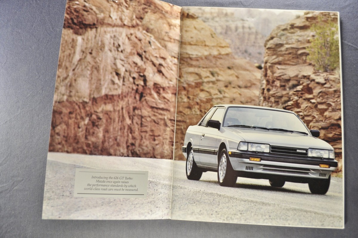 1986 Mazda 626 Catalog Brochure GT Turbo Coupe Touring Sedan Nice