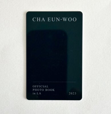 Astro Cha Eunwoo Official Photo Book in LA 2023 PVC Photocard | eBay
