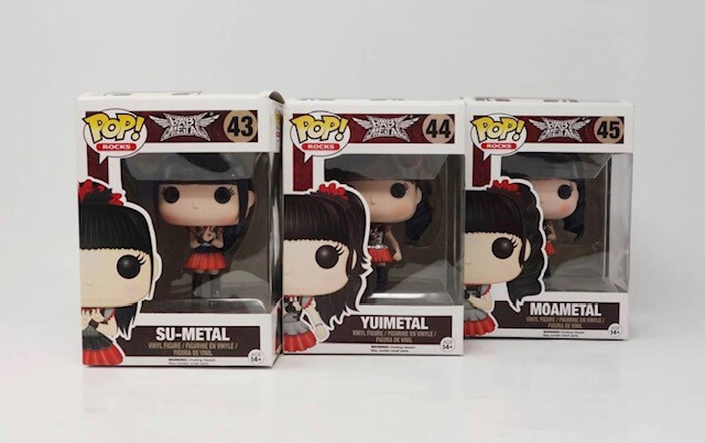 FUNKO POP! ROCKS BABYMETAL SU #43 YUI #44 MOA #45 SET OF 3 Figure