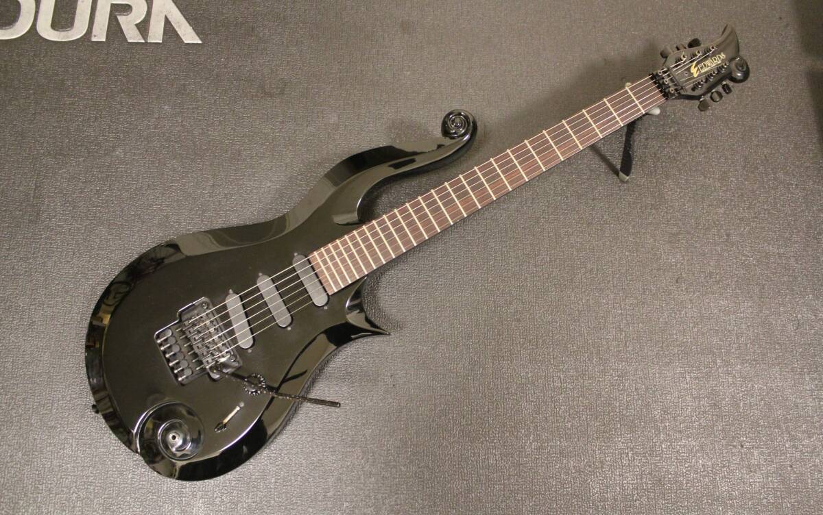 Electric Guitar Edwards ES-100PR-III Black Luna Sea Sugizo Model