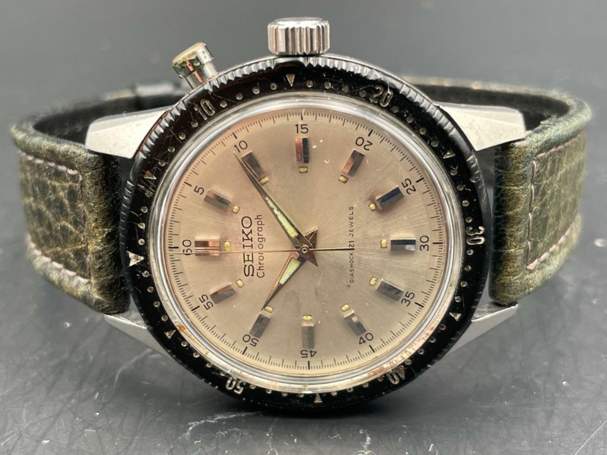 Vintage Aug/1964 Seiko ref 458990 Tokyo Olympic Chronograph Watch
