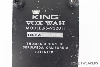 King Vox-Wah Model 95-932011 wahwah pedal 4 guitar clavinet