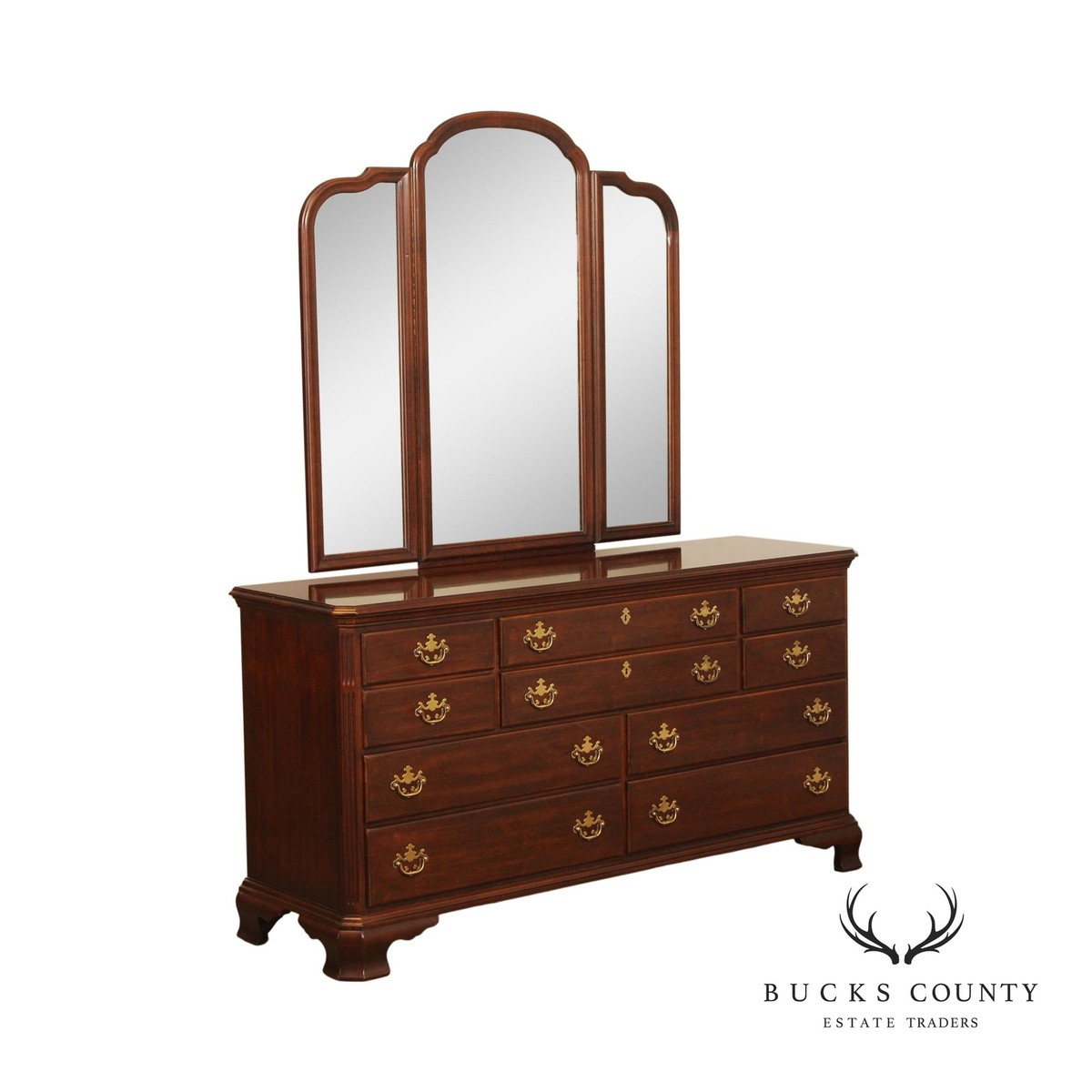 Drexel Heritage Vintage Cherry Dresser with Mirror | eBay
