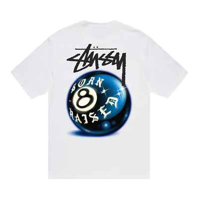 Stussy Born X Raised 8 Ball Tee Size - S - BRAND NEW W/TAGs