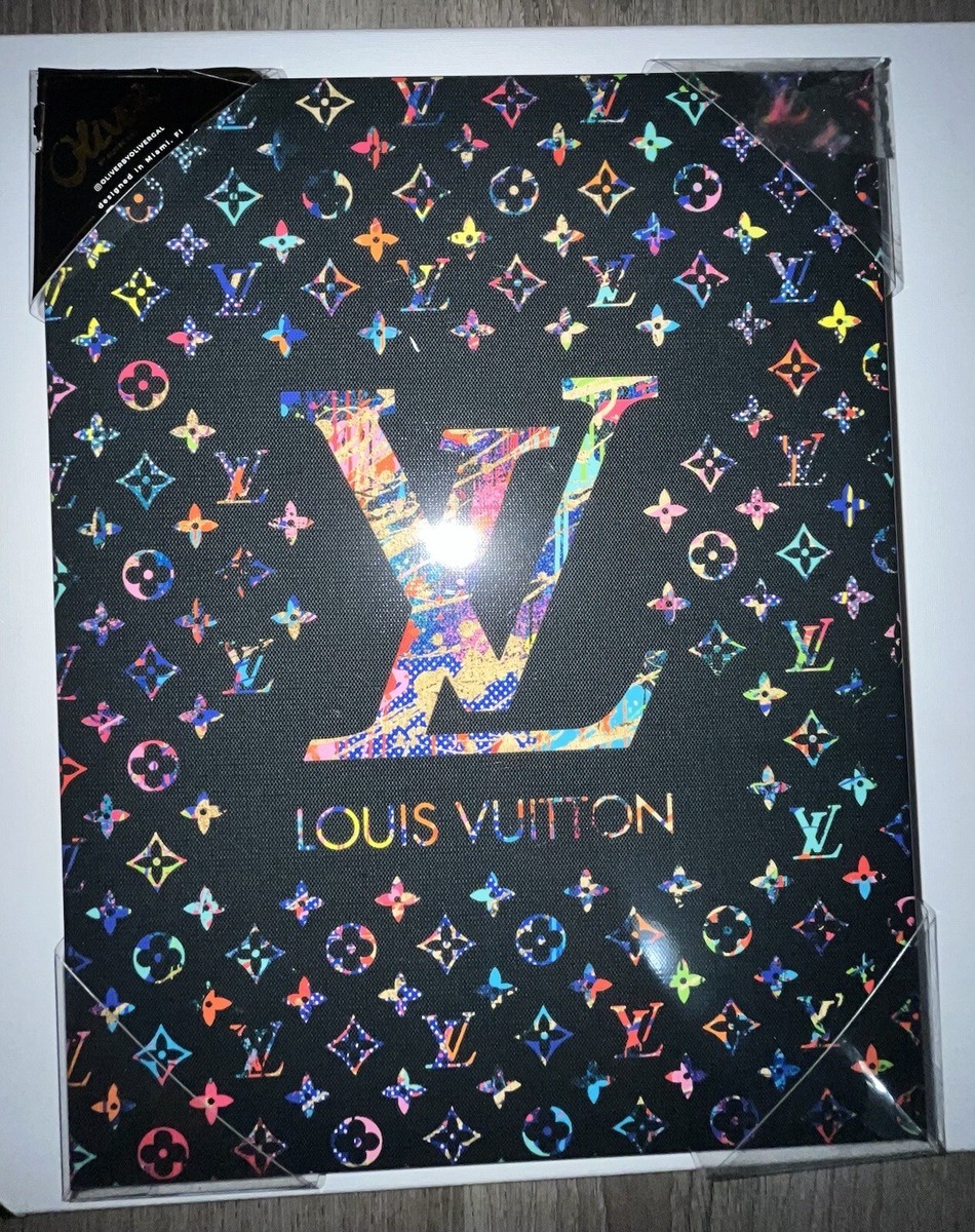 Oliver Gal Louis Vuitton Graffiti Multi Color Canvas Wall Art