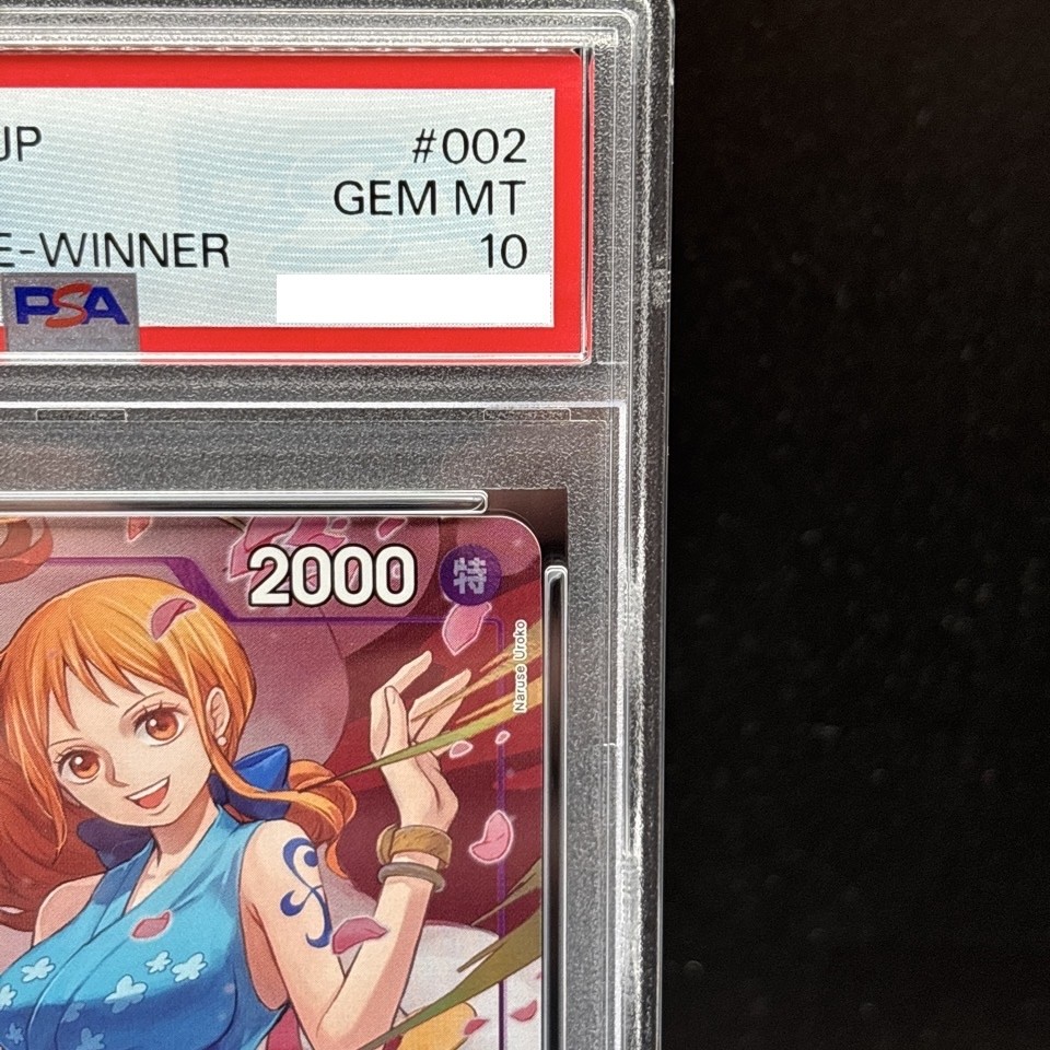 PSA 10 O-nami ST18-002 C 8 Packs Battle Winner One Piece Card