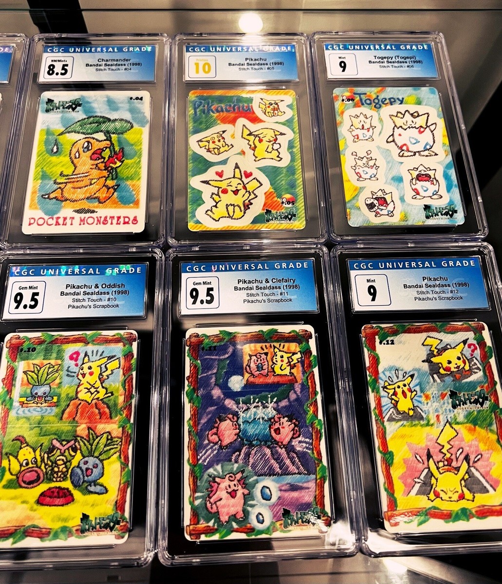 1998 Pocket Monsters Sealdass Stitch Touch Complete Set RARE! | eBay