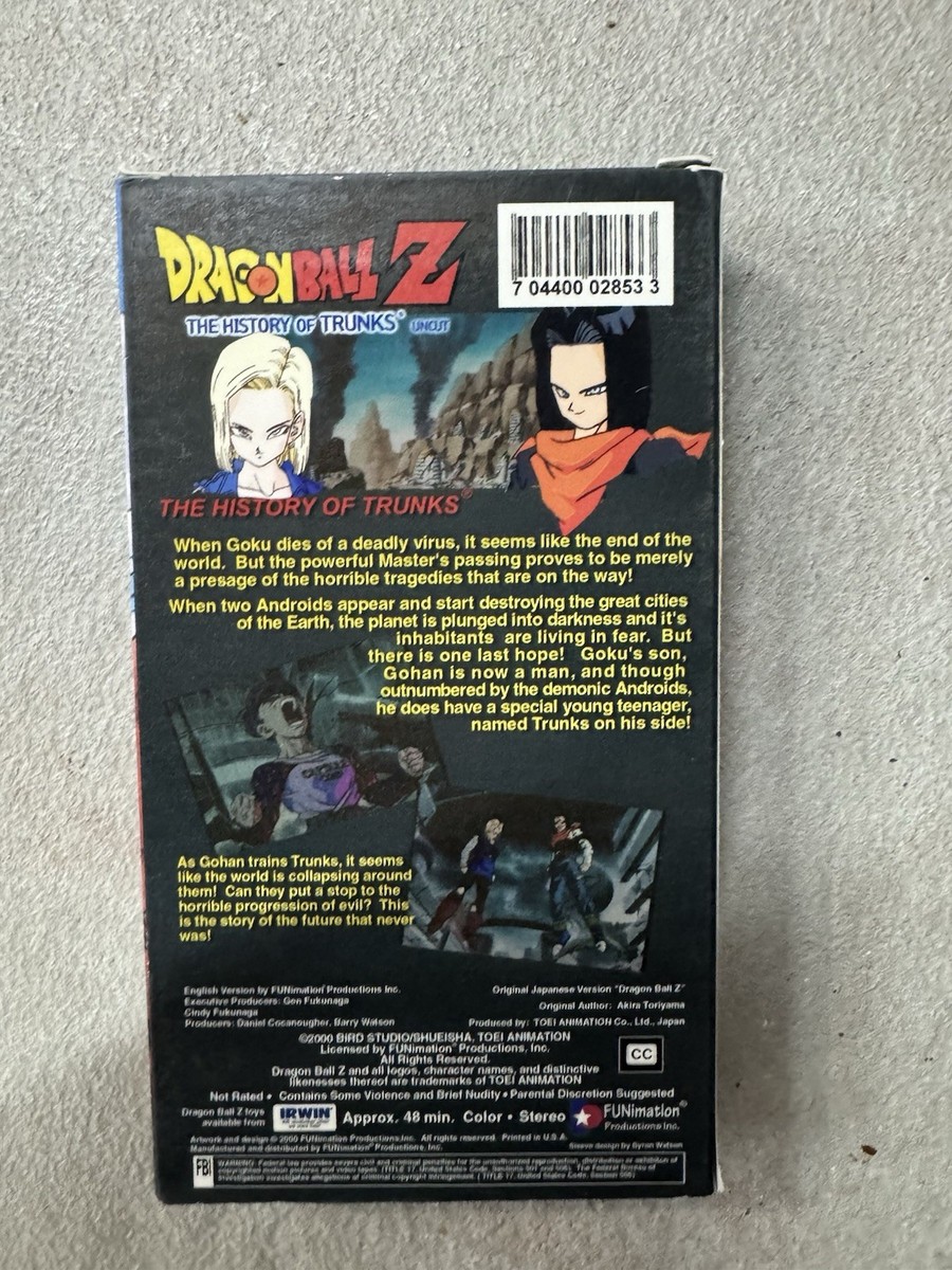 Dragon Ball Z - The History of Trunks (VHS, 2000, Uncut Version
