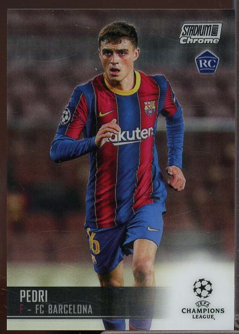 Pedri Rookie Card 2020-21 Stadium Club Chrome UEFA Champions