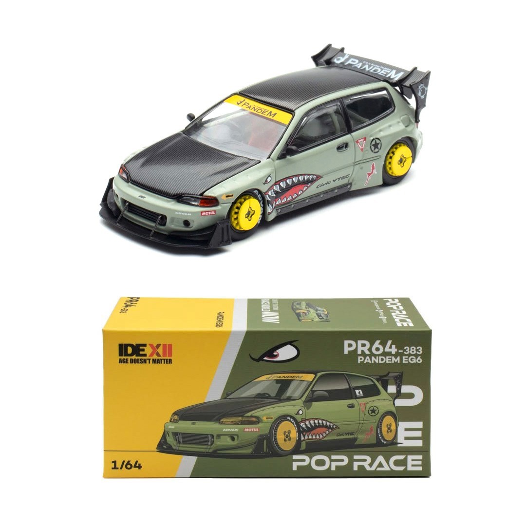 POP RACE HONDA PANDEM CIVIC EG6 SHARKMOUTH INDONESIA DIECAST EXPO