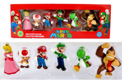 SUPER MARIO MINI FIGURE COLLECTION SET, (6 FIGURES) SERIES 2