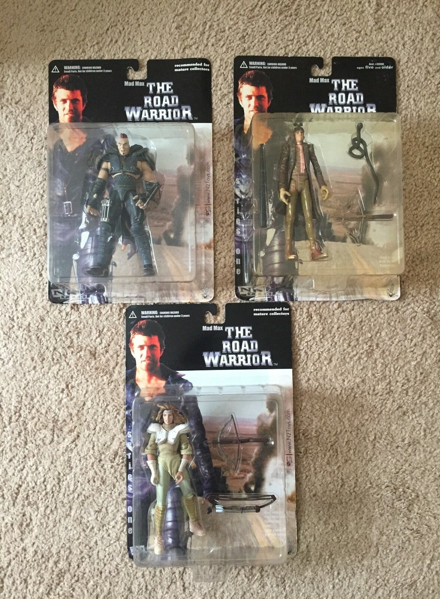 Mad Max The Road Warrior Toys Figures. Set of 3. NEW! N2 Toys. Lot