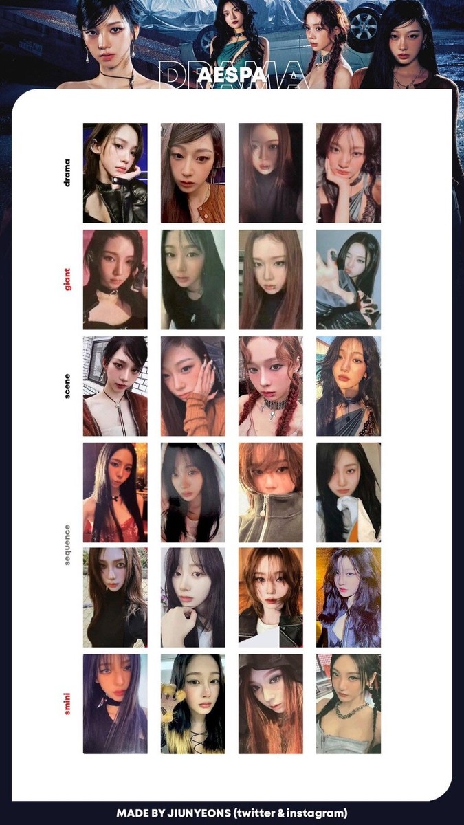 AESPA DRAMA ALBUM ALL VERSION PHOTOCARD OFFICIAL KARINA WINTER