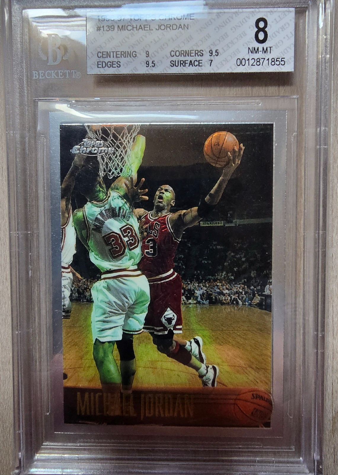 Michael Jordan 1996 Topps Chrome #139 Base Price Guide - Sports
