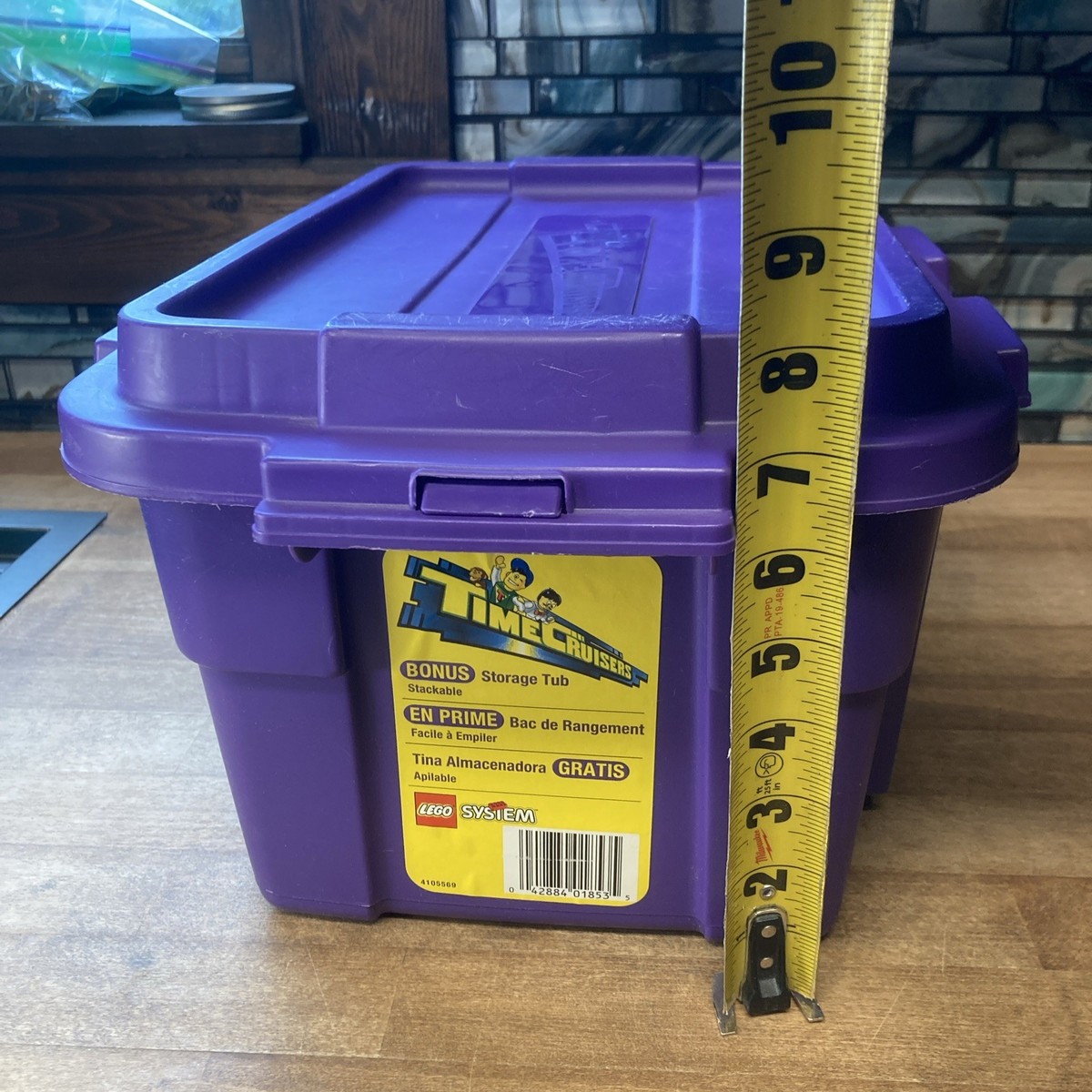 Lego Time Cruisers Purple Storage Tub ONLY - Container Bin 4105569