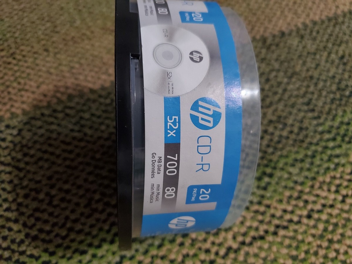 HP CD-R 20-PACK 52X 700MB 80 MIN | eBay