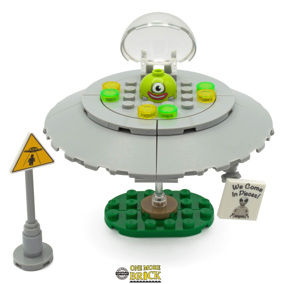 UFO Flying Saucer Alien | Kit Made With Real LEGO | eBay