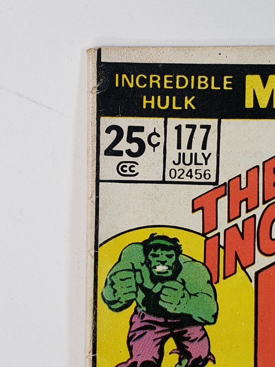 The Incredible Hulk 177 Hulk vs Adam Warlock Bronze Age 1974 MVS