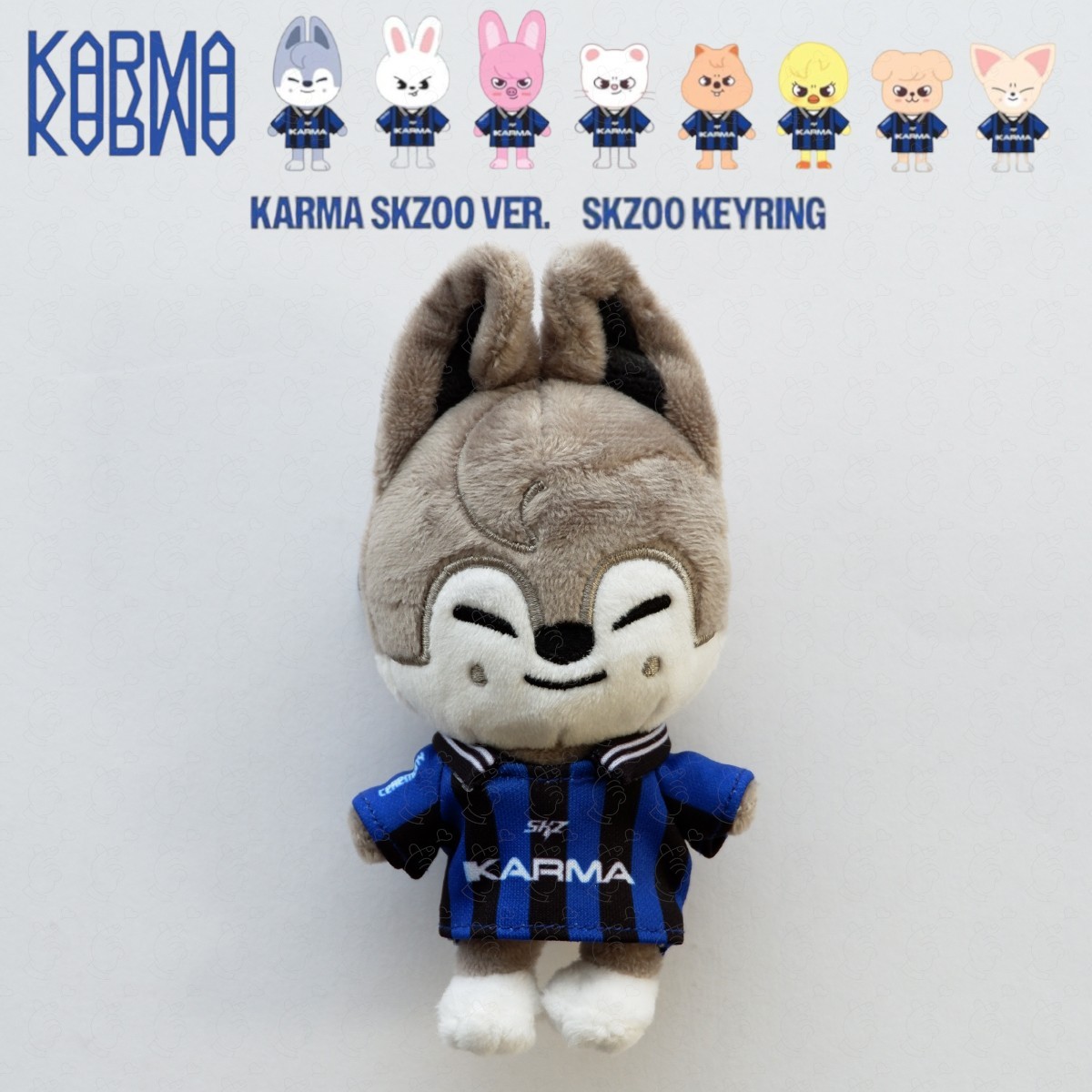 STRAY KIDS KARMA ALBUM SKZOO ver. KEYRING Wolf Chan Leebit HAN