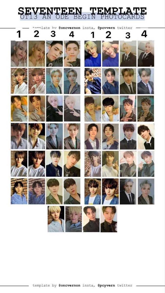 SEVENTEEN 3rd full album AN ODE ver Begin Photocard offical MINGYU