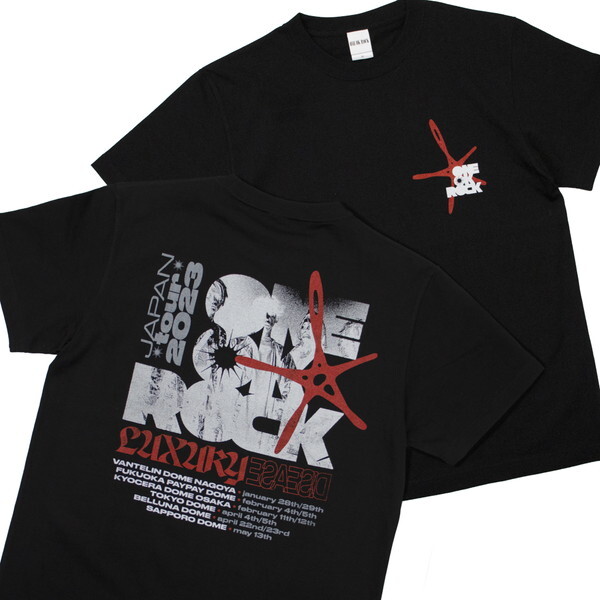 ONE OK ROCK 2023 LUXURY DISEASE JAPAN TOUR Official T-shirt Type-A