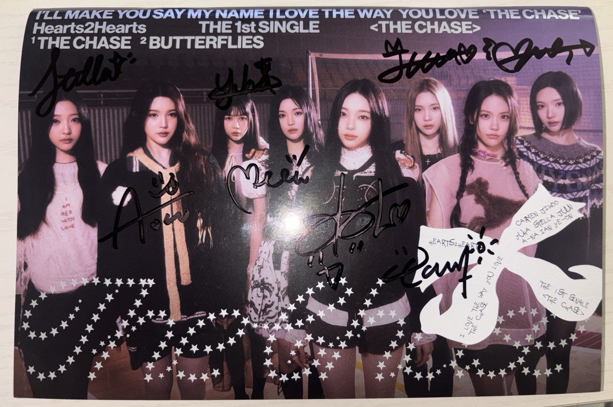 Hearts2Hearts [The Chase] All Member Autographed Signed Album H2H