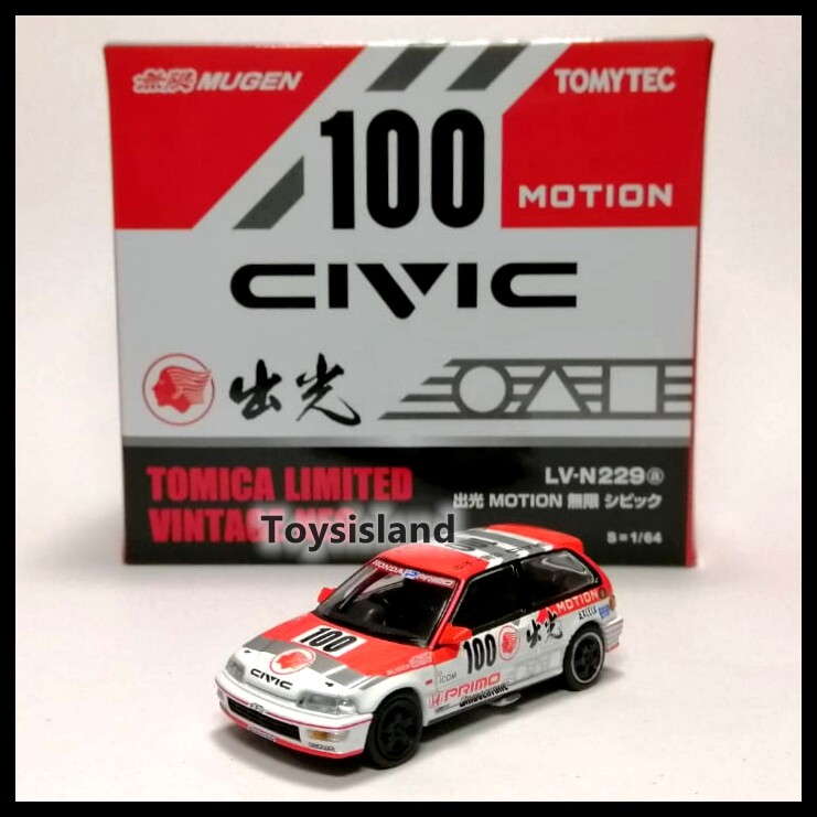 Tomica Limited Vintage NEO LV-N229a Idemitsu MOTION Mugen Civic 1