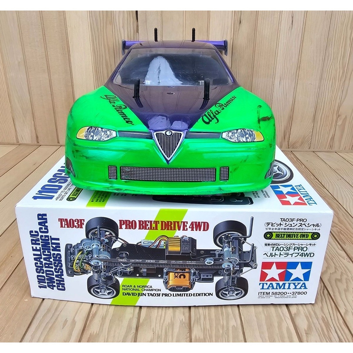 Rare Vintage Tamiya 1997 DAVID JUN TA03F-PRO Limited Edition 58200