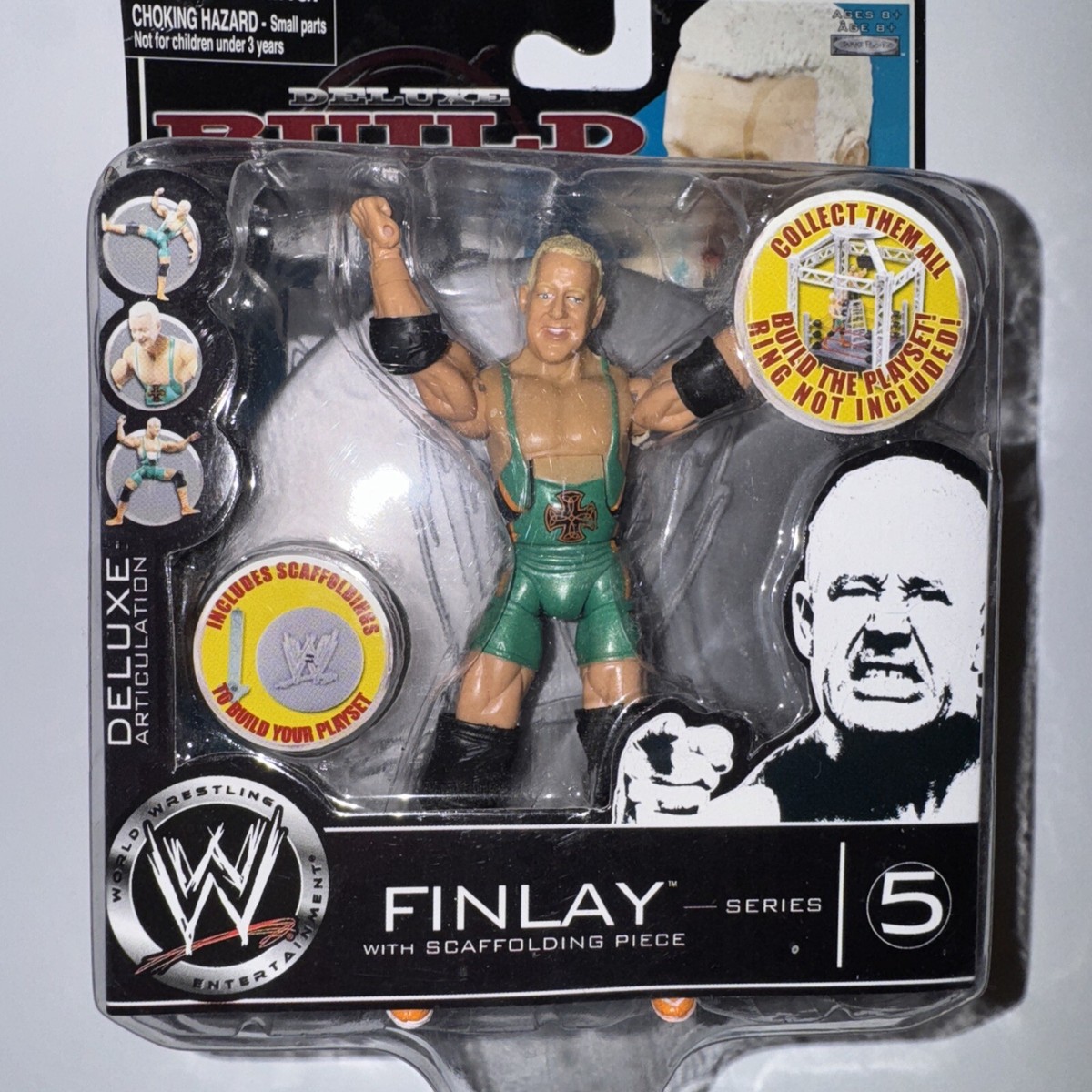 Finlay with Scaffolding Piece WWE Build N Brawl Figure 3.75