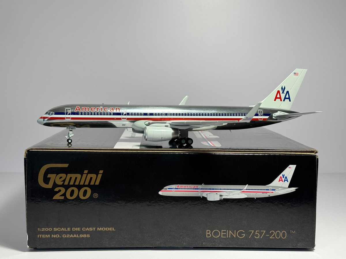 Gemini Jets 1:200 American Airlines Boeing 757-200 N657AM polished