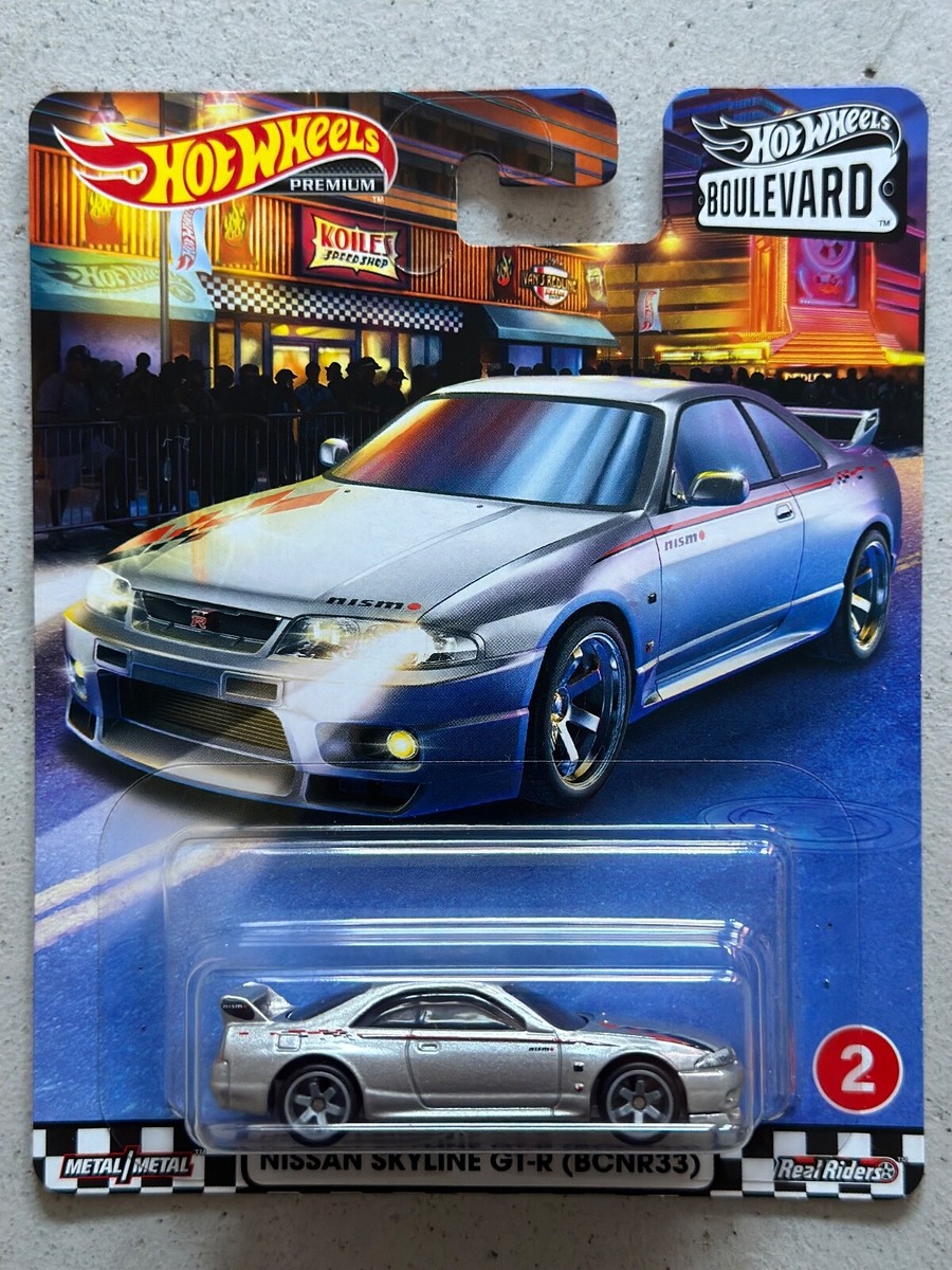 Hot Wheels Premium Boulevard 2 NISSAN SKYLINE GT-R R33 Real Riders