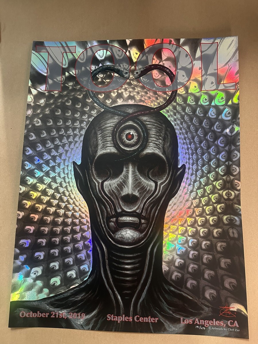 TOOL Poster STAPLES CENTER 10/21/19 Los Angeles #191/650 Chet Zar