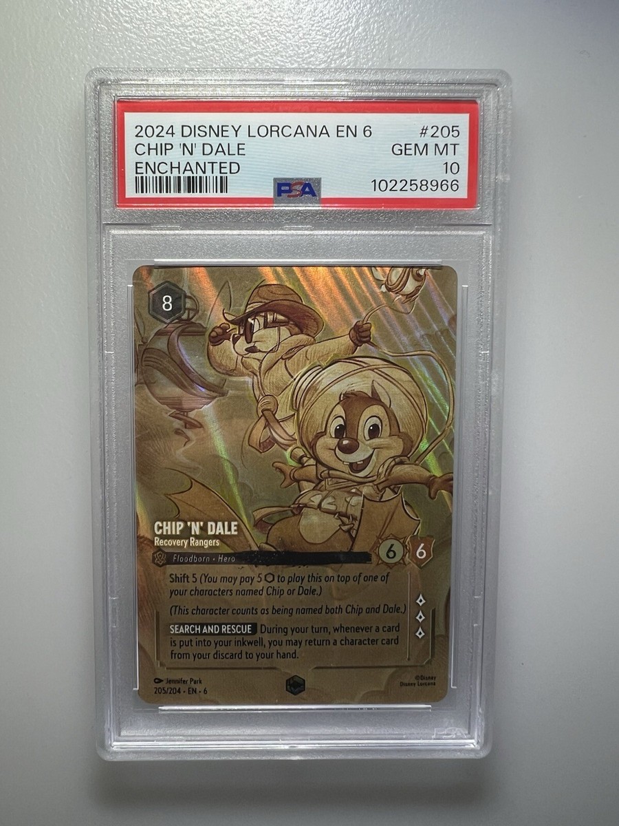 Disney Lorcana Chip 'N' Dale Recovery Rangers Azurite Sea