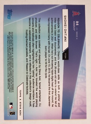 Shohei Ohtani 2020 Topps X Steve Aoki Wave 4 Angels #84 SP NM or