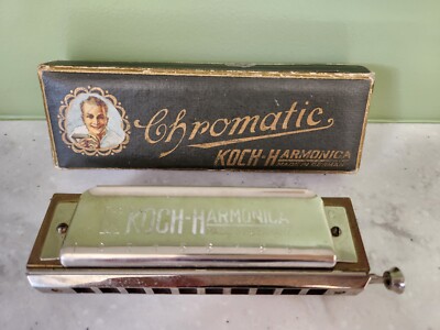 Vintage Koch Chromatic Harmonica, Key of C, in Original Box
