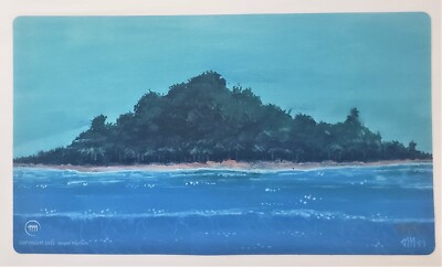 Tropical Island Playmat MTG Play Mat SIGNED by Jesper Myrfors