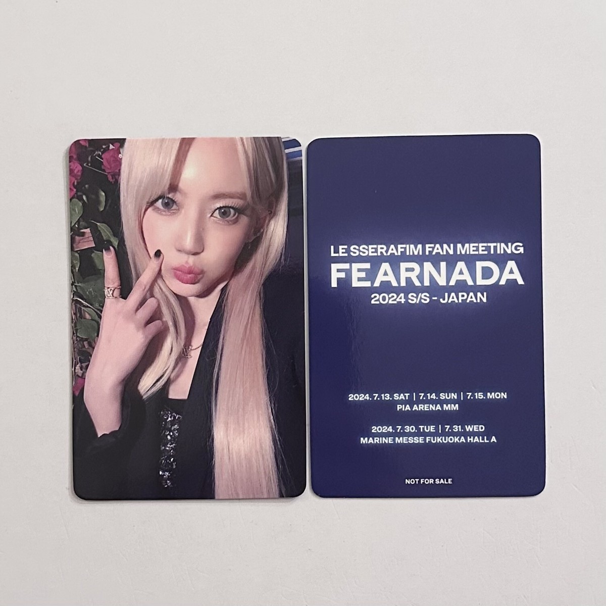 LE SSERAFIM] 2024 S/S FEARNADA in JAPAN Limited Photocard Kanagawa
